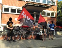 Kundgebung beim Sommerfest der Universität Jena am 24. Juni 2016
